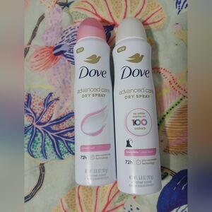Dove Advanced Care Dry Spray Deodorant Set - Powder Soft & Clear Finish